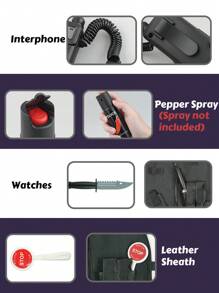 12 件套警察玩具套装，适合男孩和女孩，配有警察角色扮演配件，包括警徽、对讲机、警棍、手铐、警服、防弹衣和警帽。非常适合儿童装扮派对和警察服装。它是圣诞节和生日的完美礼物，适合 6 7 8 岁以上的男孩和女孩 - 黑色 - 查看 5