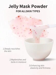 玫瑰/茶树/胶原蛋白果冻面膜粉 - 保湿、改善和补水面部皮肤护理 - 天然凝胶剥离面膜，让肤色焕发光彩，完美礼物 - 彩色 - 查看 5