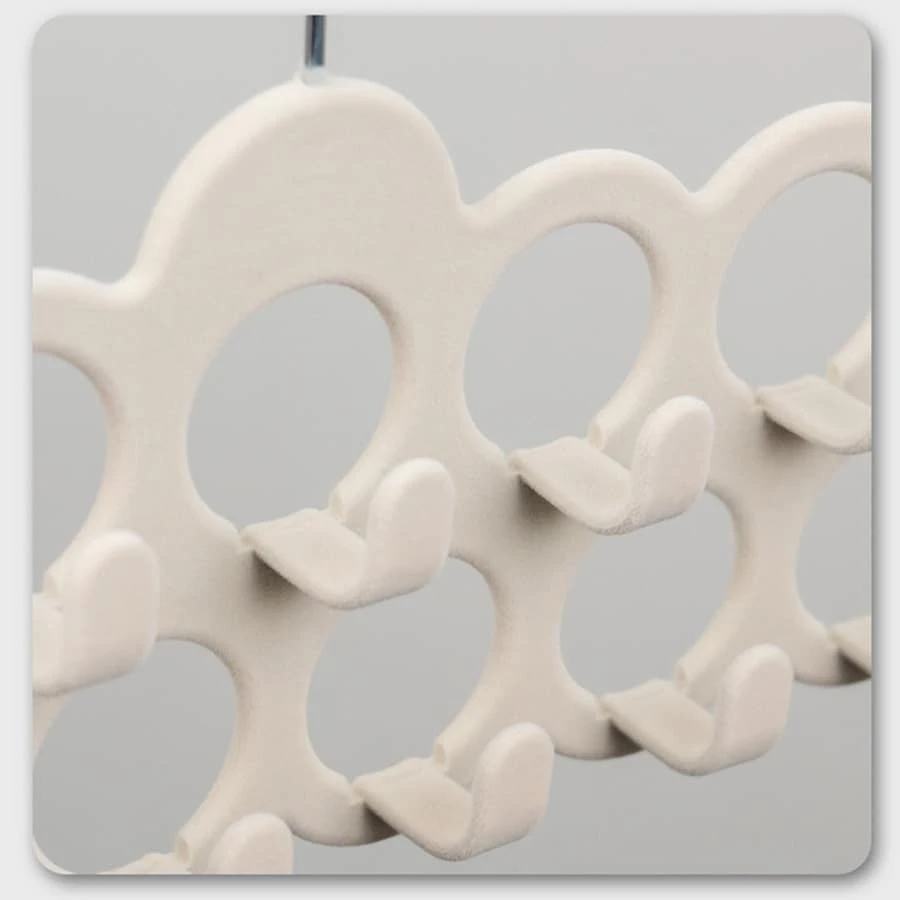 Flocking Hanger 11 Holes Suspender Hanger Household Hanging Clothes