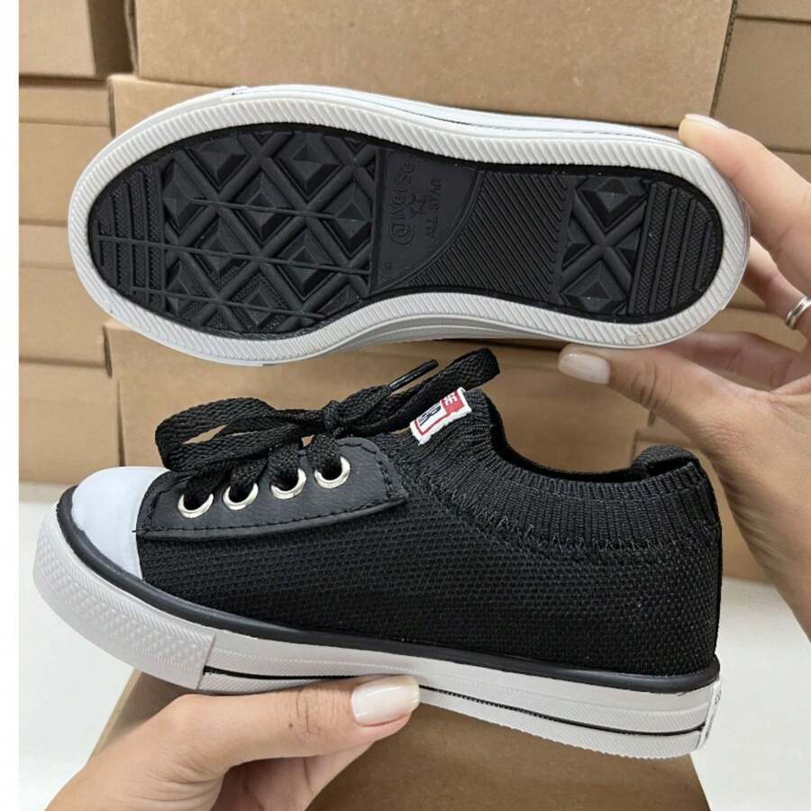 Casual Star Sock Sneakers Comfortable Easy To Put On Light - màu đen - Xem 1