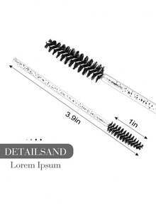 Bộ 200/100/50 cọ chuốt mi dùng một lần đính kim tuyến, cọ chuốt mascara dùng một lần, cọ chuốt mascara cho nối mi. - Nhiều màu - Xem 4