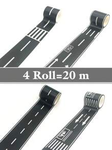 圣诞装饰黑色道路轨道胶带，汽车轨道非常适合儿童生日派对、赛车派对装饰（1 卷，16.4 英尺 * 1.97 英寸） - 彩色 - 查看 16