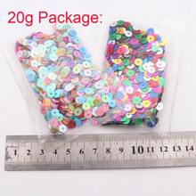 1500pcs (20g) Sequin 6mm DIY Plastic Loose Sequins Colorful Round Paillettes Decoration Sewing Wedding Dress Clothes DIY Sewing Craft Diy Embroidery Material - Multicolor - View 8