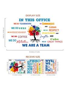 Office Inspirational Wall Decals Office Motivational Wall Decor For Office Quotes Positive Sayings Peel And Stick Office Stickers Teamwork Decal Company Art We Are A Team Gift