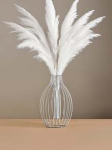 1PC Hand-Forged Metal Wire Vase - Modern Minimalist Geometric Openwork Sphere Shape, Artisan Tabletop Centerpiece For Floral Arrangements, Wedding/Home/Office Decor, Rustic Farmhouse Style All-Season Decorative Vase Gifts Birthday Graduation Home Decor Room Decor Flower Vase Glass Vase - Silver - View 9