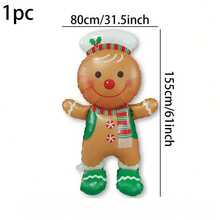 Large Size Santa Claus Foil Balloons, Christmas Party Decorations - Multicolor - View 9