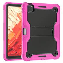 玫瑰红硅胶横支架平板电脑保护套，重型坚固防摔保护套 - 玫紅綠 - 查看 10