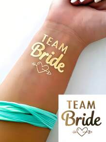 12 Blatt Flash Gold Metallic Tattoos, Jubel Junggesellinnenabschied temporäre Tattoos für Frauen Männer Erwachsene Mädchen Junggesellinnenabschied Party, Geschenkzubehör Gold Sommersprossen Dekorationen für Hochzeit Brautjungfern Stammesliebes-Kuss-Set