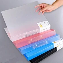 1 件 A4 文件夹，PP 塑料 2 环 D 形活页夹，办公用品文件整理器，返校，学校用品