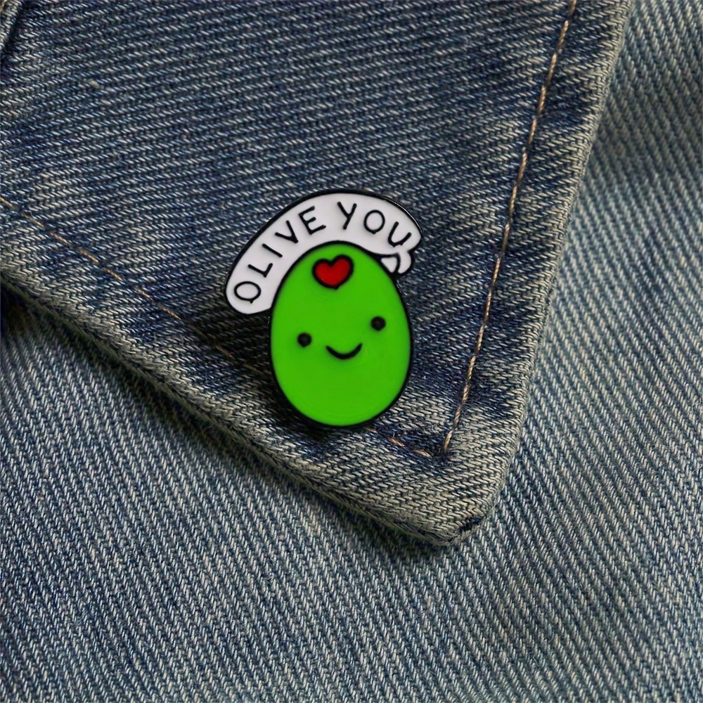 OLIVE YOU Cartoon Broad Bean Enamel Pin Custom Decorative Brooches Ornaments Lapel Bag Badges Jewelry Gifts Pin Halloween Valentine's Day Valentines Pin For Clothes Bag Charm School Kpop Backpack Teacher Supplies Bag Charms Cute Office Accessories Shirts Jacket Christmas Autumn-Winter Accessories,Suitable For Teens, Youth,Men,Casual, Outdoor, Athletic, Vacation, Graduation Gifts, Birthday, Daily Wear Clothes Pin Funny Teacher Gifts