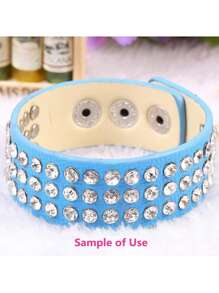 50Sets Light Gold Copper Based With White Clear Rhinestone Rivets Steampunk Funky Crystal Rivets Rapid Rhinestone Stud DIY Accessories Silver Color Rivets Fit Punk Rock DIY For Purse, Clothing, Wedding, Performance, Arts And Crafts - Gold - View 4