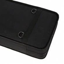 Portable 4/4 Violin Storage Case Box Gig Bag Violin Fiddle Accessory W/ Strap - Black and Blue - 查看 7