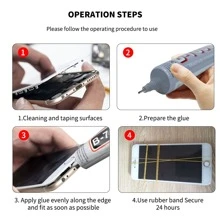 B7000 胶水透明隐形手机维修粘合剂通用玻璃塑料 DIY B-7000 带精密涂抹器 - 50ml - 查看 6
