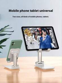 1pc Adjustable Multipurpose Phone Stand, Desk Livestream & Video Shooting Accessory, Foldable Slouchy Phone Holder, Compatible With Tablet, IPad, Suitable For Women And Students, Cute Pink Design