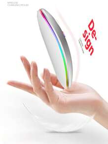 Rechargeable Bluetooth Dual Mode Backlit Wireless Mouse, Silent Wireless Mouse For Computer Laptop Office Gaming