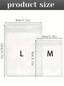 10/30/100 chiếc Túi đựng trang sức bằng PVC trong suốt có khóa kéo, chống oxy hóa, chống phai màu, thích hợp để đựng bông tai, dây chuyền, trang sức, quà tặng nhỏ, phụ kiện, tuyệt vời cho quà tặng tiệc tùng, đồ dùng cần thiết cho năm học mới. - Nhiều màu - Xem 12