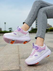Heelys 男女款轮滑鞋，男女通用轮滑运动鞋 - 粉色 - 查看 2