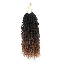 FULCRUM 8/10/12 Inch Yanky Twist Crochet Hair 26 Strands/Pcs Fluffy Spring Mini Twist Crochet Braids Short Bob Passion Twist Curly Synthetic Braiding Hair Extensions For Women & Girls