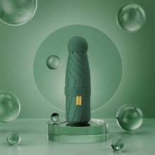 胶囊遮阳伞 女款防晒防紫外线遮阳伞 雨伞二合一迷你五折超轻便携，适合学校、办公室、家庭、旅行、春夏必备、伴娘礼物、房间、卧室装饰、海滩、旅行、男女通用、度假、可爱小物 - 預設 - 查看 16