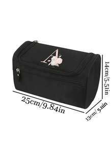 1 Túi đựng đồ trang điểm, Móc đựng mỹ phẩm khi đi du lịch, Túi đựng phụ kiện, Túi xách in hoa màu hồng Hộp đựng đồ trang điểm, Đồ dùng vệ sinh cá nhân và mỹ phẩm du lịch Túi đựng đồ vệ sinh Túi đựng đồ vệ sinh Đồ dùng du lịch mùa hè Đồ dùng học tập cho kỳ nghỉ ở bãi biển Đồ dùng học tập cần thiết cho ký túc xá Trở lại trường học - màu đen - Xem 10