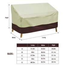 All Season Heavy Duty Patio Bench Loveseat Cover With Stogare Bag Waterproof UV Snow Rian Outdoor Lawn Furniture Covers