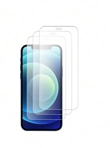 3 piezas Protector de pantalla de vidrio templado compatible con Apple, anti-arañazos, anti-huellas dactilares, resistente al agua, a prueba de polvo, de alta definición compatible con iPhone 7/8/X/XS/XR/11/12/13/14/15/16/16 Plus/16 Pro/16 Pro Max/16e17/17 Air/17 Pro/17 Pro Max/17/17 Air/17 Pro/17 Pro Max - transparente - Ver 9