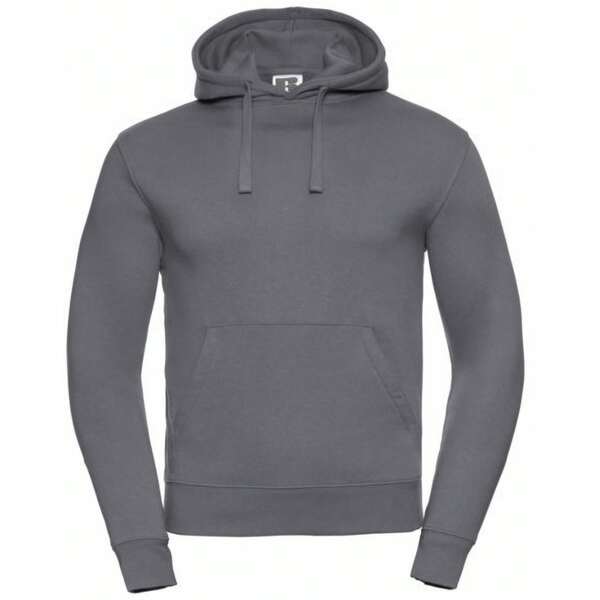 Russell Mens Authentic Hooded Sweatshirt / Hoodie (Convoy Grey)