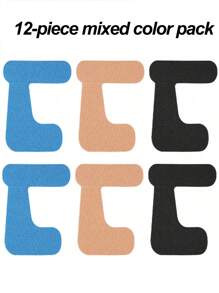 12pcs/6pcs/4pcs Pre-Cut Elastic Thumb Tape, Sports Support Bandage, Kinesiology Tape, Thumb Protector, Great For Basketball, Volleyball, Bowling, Workout And Other Sports Activities - Multicolor - View 11