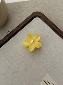 1pc Sweet & Lovely Girls Style Flower Claw Clip, Fine Hair Clips With Strong Hold, Suitable For Various Hairstyles, Hair Claw For Girls' Hair, Decorative Hair Accessories Hair Jaw Clip Hair Clamps Hair Clutch Hair Claw Clip Fall Winter For Vacation Outfits Woman