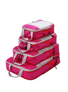 Travel Storage Bag Large Capacity Waterproof Compression Packing Organizer With Double Layer, Dual Zippers, And Travel Compression Bag Compression Storage Bag For Luggage Nylon Material Mesh Visualization Diamond Grid For Men And Women Travel Essentials