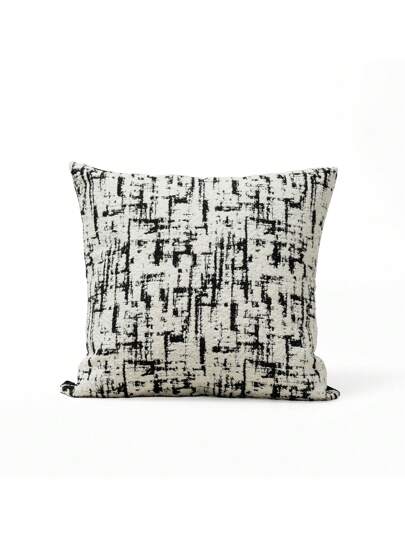 1 件简约优雅的雪尼尔枕套（现代艺术简约，酒店和家居装饰，非常适合万圣节、圣诞节和其他节日）