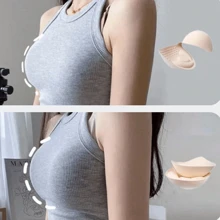 Verdikte inzetstukken voor ondergoed, beha met uitschuifbare borstvulling van latex, naadloze push-up bh-cups, dameslingerie en -ondergoed