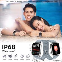 Ordtop P32 Smart Watch 2024 Men's And Women's Watch, Fitness Tracker 1.69-Inch Touchscreen Smart Watch Fitness Watch Monitor/Pedometer/Sleep Monitor, Suitable For Android IOS Tracker