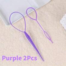 6件套发刷套装、美发喷雾瓶、发辫环、鼠尾梳、梳理发刷、边缘控制发刷 - 彩色 - 查看 11