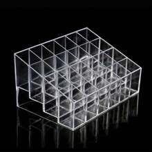 4PCS Of 24 Lipstick Makeup Organizer Storage Display Cosmetic Stand Holder Rack UK - Clear - View 6