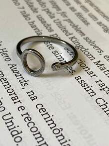 Stainless Steel Ring - Silver - View 1