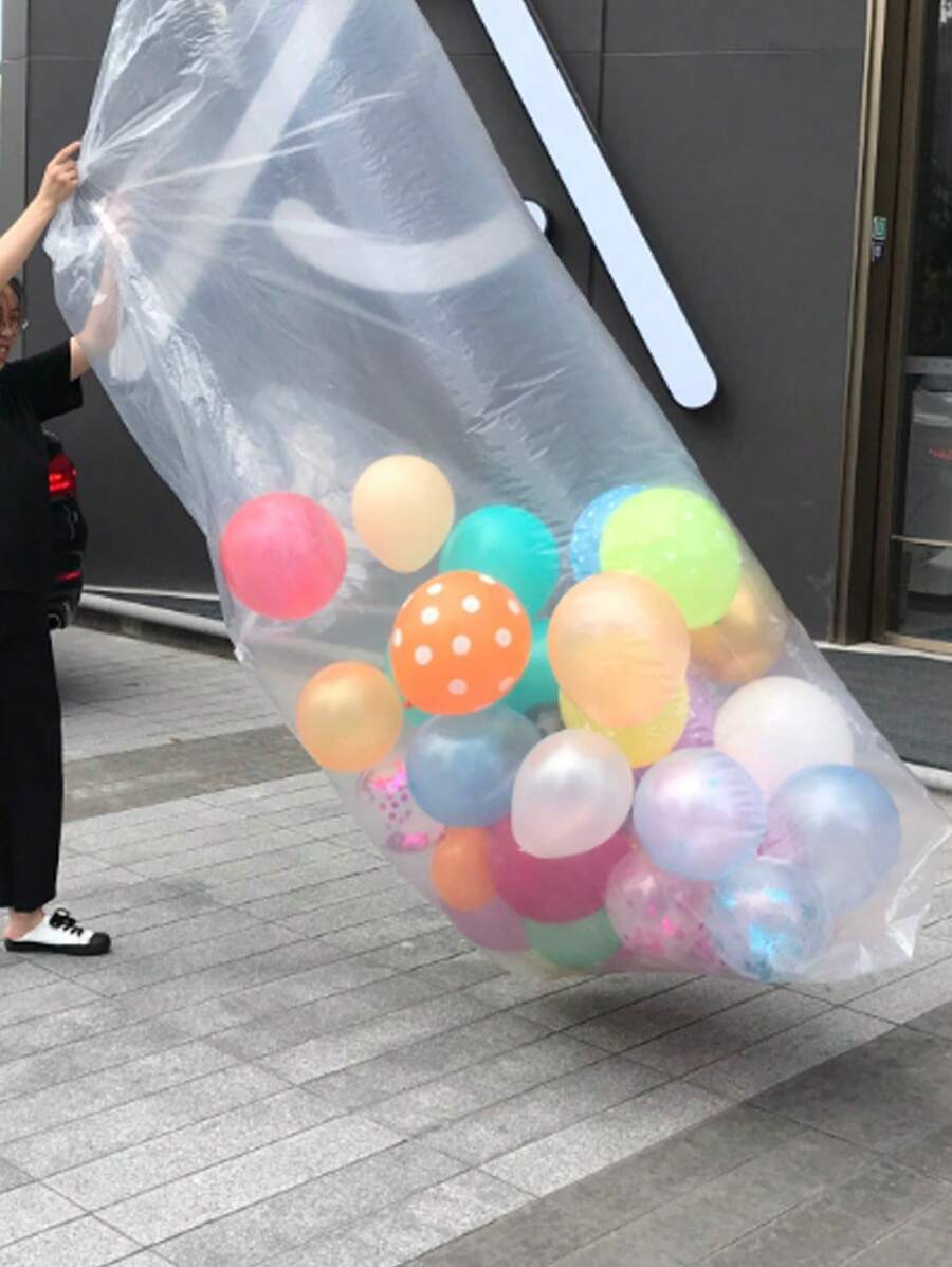1PC Balloon Storage Bag Reusable Thickened Storage Bag Multiple Sizes Available,Christmas - Clear - View 1