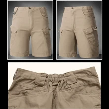 Fashion Waterproof Military Tactical Shorts - 卡其色 - 查看 6