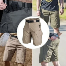 Fashion Waterproof Military Tactical Shorts - 卡其色 - 查看 7