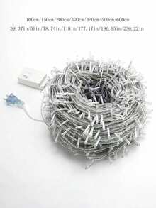 1 件户外 LED 灯串 - 闪烁的星星仙女灯，适用于圣诞节、婚礼和节日装饰 - 彩色花园灯串、装饰性霓虹灯、星光灿烂的 LED 花彩灯（不含电池）、房间装饰圣诞装饰圣诞灯卧室装饰家居装饰派对装饰节日圣诞礼物感恩节圣诞树装饰饰品 - 多色 - 查看 8