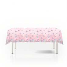 3 件生日派对一次性铝箔桌布，卡通印花宴会餐具，派对装饰长方形桌布，108*180 厘米，圣诞节 - 彩色 - 查看 5