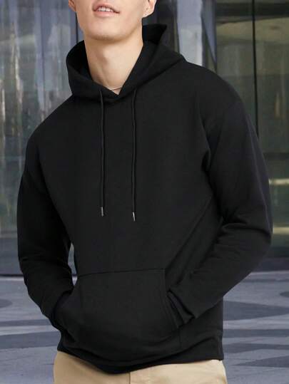 Men's Regular Fit Lightweight Hoodie With Pockets, Long Sleeve Casual Sports Pullover Sweatshirt For Spring And Autumn, Suitable For Husband/Boyfriend Gifts, Street, Commute, Outdoor Activities, Holidays