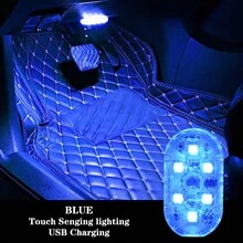 1 件装触摸传感器 USB LED 无线吸顶灯 RGB 阅读装饰灯磁铁车顶内饰灯大篷车房车 - 均碼 - 查看 12