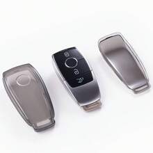 1 件装时尚简约 TPU 汽车钥匙保护套，适用于奔驰新款 A 级、C 级、E300、S 级、CLA 级、CLS 级、GLA 级、GLC260 级、GLE450 级、GL 级、GLS 级、G 级等车型及配件 - 透色系列 - 查看 8