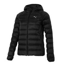 Puma 女士戶外羽絨外套PackLITE Hooded Down Jacket90%羽絨10%羽毛 羽絨羽毛衣672283-01 - 黑色 - 查看 1