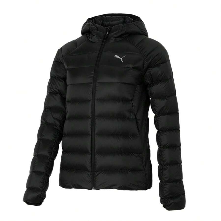 Puma 女士戶外羽絨外套PackLITE Hooded Down Jacket90%羽絨10%羽毛 羽絨羽毛衣672283-01 - 黑色 - 查看 1