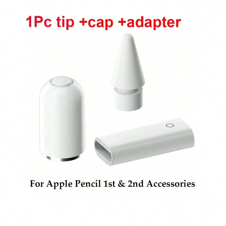 1/4/8/20 piezas compatible con la punta del Apple Pencil de 1.ª y 2.ª generación, compatible con la punta del lápiz digital, compatible con el reemplazo de la punta de Apple Pencil, de doble capa compatible con el lápiz táctil para iPad, aplicación talla grande amplia y talla grande duradero - Blanco - Añade 14