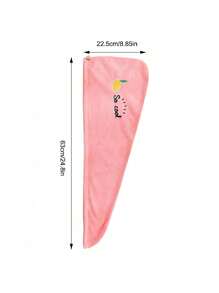 1PC/5pcs Rapid Drying Towel For Women, Coral Fleece Women Hair Towel Set, Soft Dry Hair Towel With Embroidery, Super Absorbent Hair Wrap Microfiber Hair Towel Wrap Home Bathroom Decor Back To School Hair Bonnet Shower Towels For Beauty Salon, Hotel Sports,Home Essentials, Towel, Skin Care - Multicolor - View 10