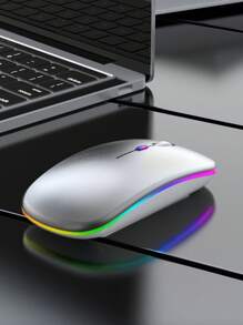 Rechargeable Bluetooth Dual Mode Backlit Wireless Mouse, Silent Wireless Mouse For Computer Laptop Office Gaming