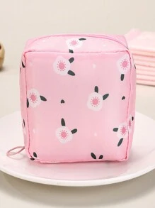 1 pièce Sac de rangement de voyage à la mode multifonctionnel - parfait pour les articles de toilette, les serviettes hygiéniques, les cosmétiques - pratique et multifonctionnel